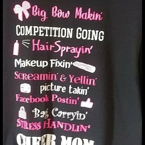 Black cheer mom medium